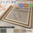 バスマット 珪藻土 40×60cm ソフト 大判 速乾 吸水 洗える 足拭き お風呂 水切り マット キッチン お手入れ簡単 浴室 キッズ 洗面台 プレゼント ...