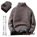 ニットセーター メンズ タートルネック 裏起毛 秋冬物 裏ボア ハイネック 厚手 防寒 トップス あったか プルオーバー 大きいサイズ 保温 お洒落 カジュア 春 春服 父の日 彼氏