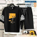 上下セット セットアップ メンズ Tシャツ 涼しい 半袖 薄手 吸汗速乾 ショートパンツ トレーニング スポーツウェア ルームウェア リラックス プレゼント ギフト