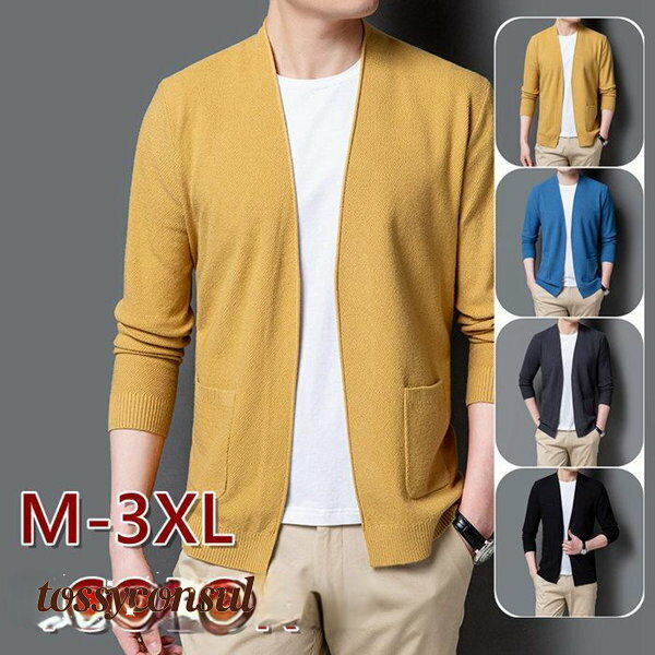 カーディガン メンズ ニットカーディガン セーター アウター ジャケット ボダン無し ニットセーター 通勤 通学 暖かい トップス 前開き 30代 40代 50...