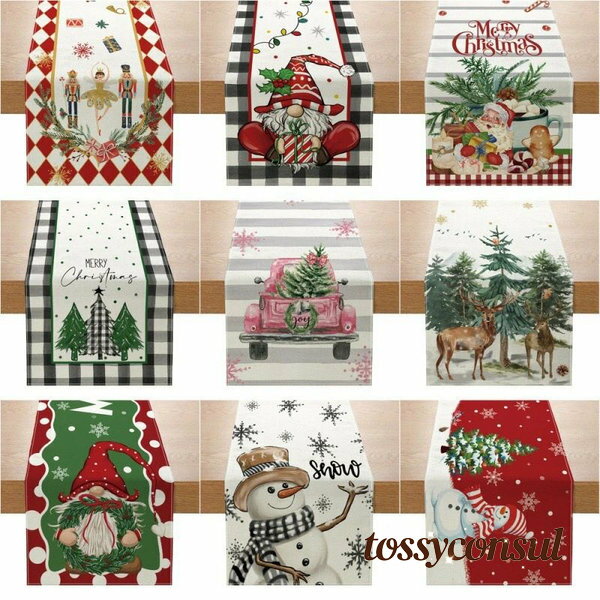 クリスマス テーブルランナー クリスマス置物 手作り プレースマット お食事マット 食卓飾り デコレー..