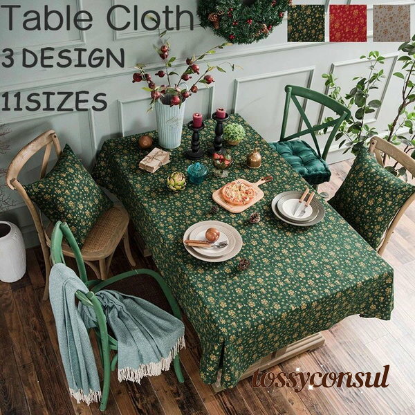 テーブルクロス おしゃれ 北欧 クリスマス風 食卓カバー 風鈴 綿麻 長方形 正方形 ピクニック テーブルマット かわいい モダン 汚れ防止 滑り止め デスクマット 高級 家庭用 テーブルカバー ins レストラン 同じ柄のクッションカバーも販売しています！