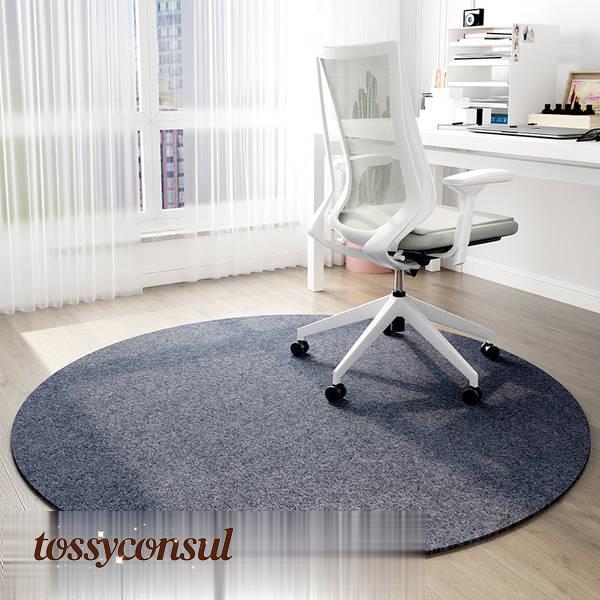 チェアマット おしゃれ 円形 ゲーミングチェアマッ 床保護マット ズレない ラグマット 椅子 チェア マット フロアマット 滑り止め 60 80 100 120 140cm キズ防止 学習机 床 汚れ シンプル 在宅勤務 デスク 洗える 吸音 足元マット
