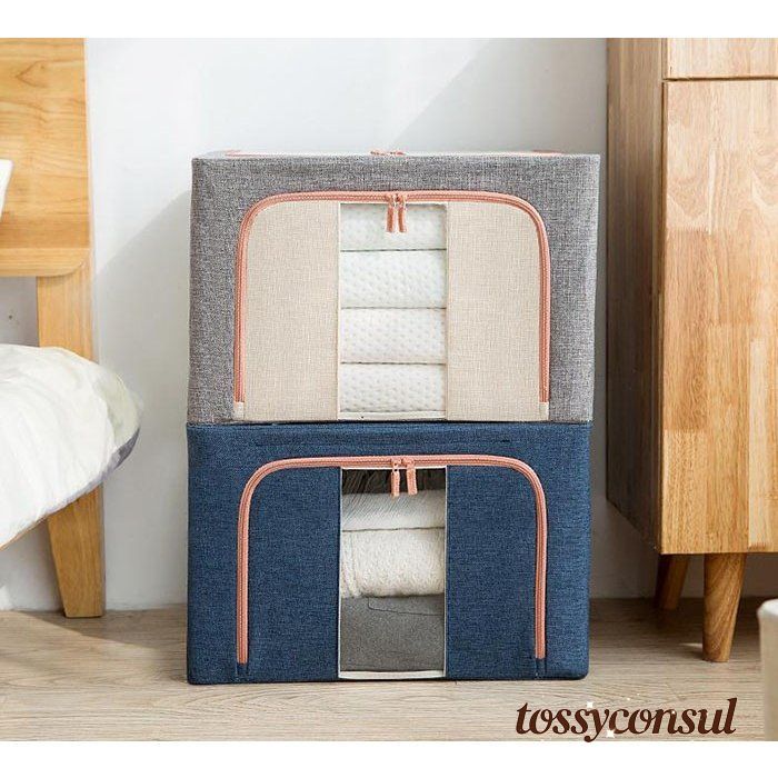「スーパーSALE10%OFF」 収納ケース 折りたたみ 収納ボックス かご シンプル ハンドル付き 積み重ね 収納棚 押し入れ収納 衣類収納 折り畳み式 大型 子供服 衣替え 衣類ケース 大容量 衣装ケース 収納ケース 収納 整理棚 クローゼット 押入れ 小物
