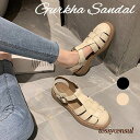 サンダル レディース グルカサンダル 歩きやすい 柔らかい おしゃれ 上品 黒 白 夏 春 編み込み ストラップ ぺたんこ 可愛い新作 履きやすい 母の日 プレ...
