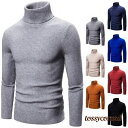 セーター メンズ 19秋冬 ニットセーター 体型カバー ハイネック 長袖 無地 メンズファション 格好 3color S?2XL 新生活