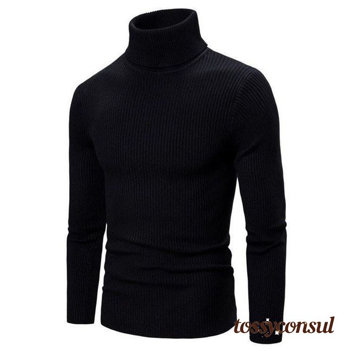 セーター メンズ 19秋冬 ニットセーター 体型カバー ハイネック 長袖 無地 メンズファション 格好 3color S-2XL 新生活