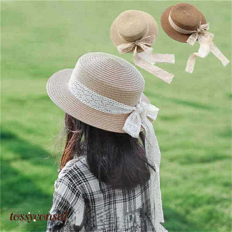 麦わら帽子 キッズ ベビー レディース 顎紐 たためる ナチュラルハット つば広 紫外線対策帽子 日よけ ..