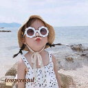 キッズ サングラス 花びら 遊び ビーチ 写真撮影 子供用 UVカット 紫外線対策 ホワイト レッド ブラック ブルー オレンジ ピンク アウトドア カジュアル 女の子 ベビー 海 公園 プレゼント 新生活(4)
