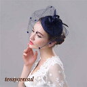 礼装帽子 ヘッドドレス トーク帽 ヘアアクセサリー ウェディングハット ミニ 帽子 チュール フラワー 小物 ブライダル小物 ウェディング パーティー 結婚式 二次会 披露宴 ヘアー ウール プレゼント 新生活