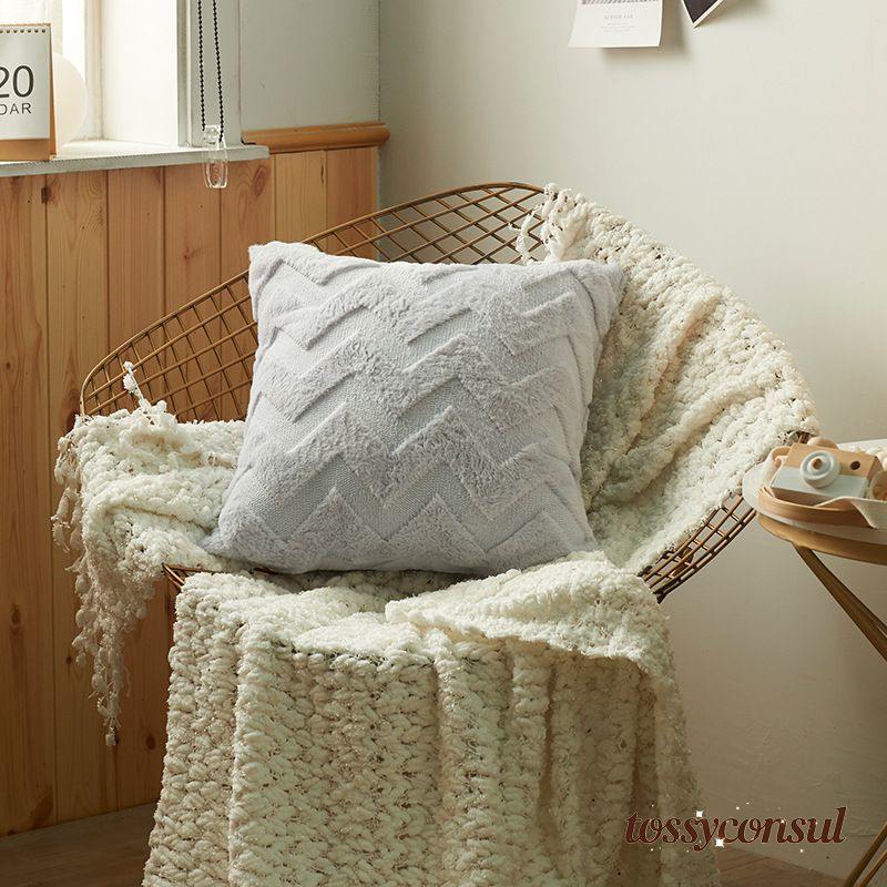 「スーパーSALE10%OFF」 クッションカバー 2枚セット 6色 30x50cm 45x45cm 多サイズ 多色展開 背当てカバー 洗える 座布団カバー おしゃれ かわいい 柄 無地 シンプル クッション カバー 角型 四角 高級感 [3]