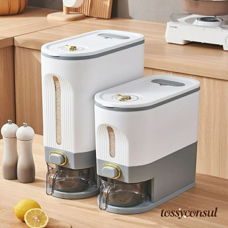 新生活 密閉 お米 5KG 大容量 米入れ 軽量 小麦粉 コメ 10KG 穀物 お米ケース キッチン用品 キッチン収納 鮮度を保ち 保存容器 米入れ お米収納 計量カップ付 清潔便利 こめびつ 米びつ 豆