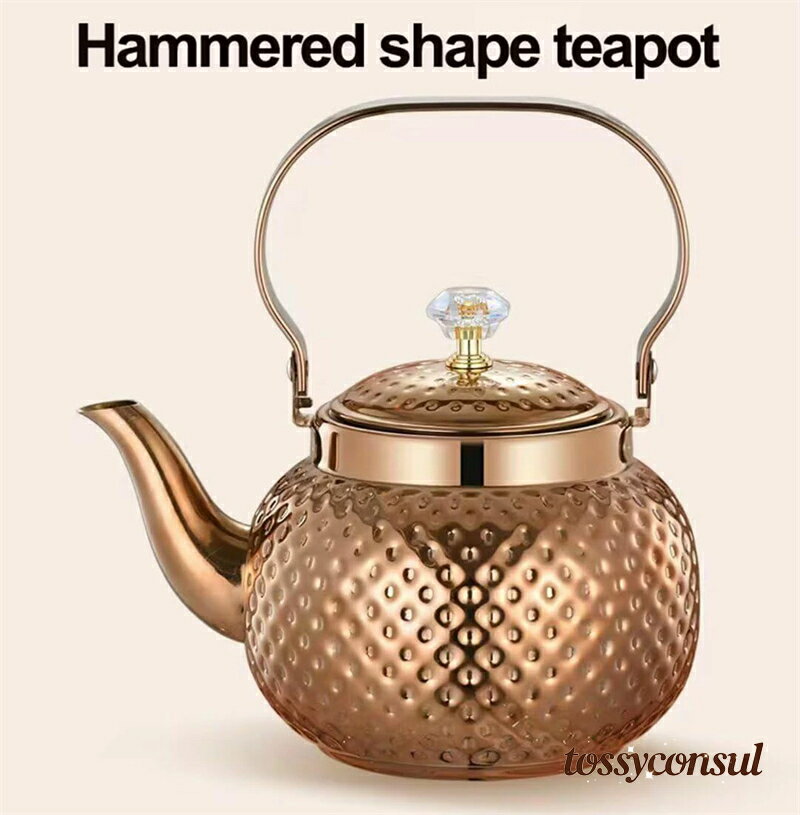 「スーパーSALE10%OFF」 新生活 ティーセパレーター付きの槌目形状の小さなティーケトル、醸造ルーズテ..