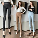 スラックスパンツ レディース ロング丈 通勤 黒スラックス ストレートズボン ボトムス 大きいサイズ ビジネス おしゃれ オフィス フォーマル 通勤OL 着痩せ...