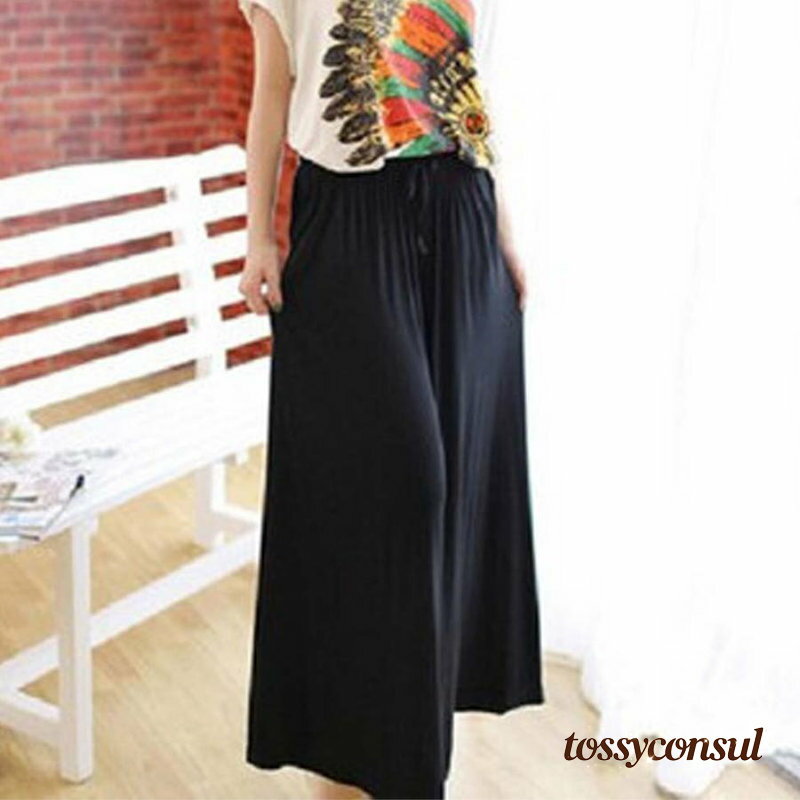 新生活応援 スカーチョ ゆったり ワイドパンツ レディース ウエストゴム ガウチョパンツ スカンツ