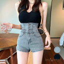 デニム ショートパンツ ハイウエスト美脚 女 レディース ボトムス ファッション ホワイトデーお返し 母の日 彼女 姉妹 プレゼント ギフト 新生活