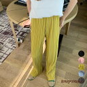 プリーツワイドパンツ2枚セット冷感タッチ プ女 レディース ボトムス ファッション ホワイトデーお返し 母の日 彼女 姉妹 プレゼント ギフト 新生活