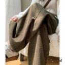 ワイドパンツ ハイウエスト 春秋冬 韓国 女 レディース ボトムス ファッション ホワイトデーお返し 母の日 彼女 姉妹 プレゼント ギフト 新生活