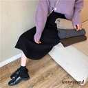 新生活応援 ニットスカート ロング 秋冬 ニットタイトスカート 黒 プリーツスカート ひざ下 40代 30代 厚手スカート ハイウェスト ボトムス 体型カバー 通勤 オシャレ