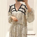 新生活応援 ワンピース レディース 40代 vネックワンピース フレアスカート オシャレ 結婚式 お出かけ 大人 30代 50代マキシワンピース 春夏 長袖ワンピース きれいめ