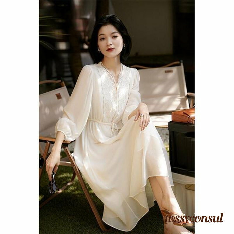 新生活応援 ワンピース ロングワンピース 結婚式 刺繍 長袖 黒 ロング パーティドレス きれいめ 春 秋フレア レディース 大きいサイズ フォーマル