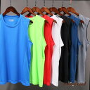 新生活応援 タンクトップ レディース メンズ 大きいサイズ トップス ノースリーブ Uネック 速乾 無地 シンプル スポーツ フィットネス
