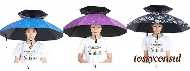 新生活応援 かぶる 傘 頭 便利 庭 農作業 釣り 帽子 日傘 レディース メンズ ハット 雨よけ ハンズフリー 梅雨 雨具 ガーデニング 買い物 雪かき ひん...