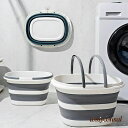 新生活応援 収納バスケット 28L 折りたたみ ランドリーバスケット 四角 スクエア 防水 持ち手付き コンパクト収納 シンプル ボーダー柄 おしゃれ 大容量 持ち運び便利 アウトドア 洗面室 洗濯物入れ 脱衣ボックス 生活雑貨 洗濯用品