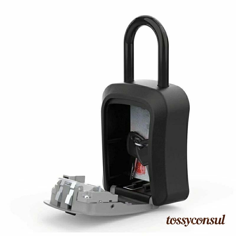 新生活応援 キーボックス ダイヤル式 吊り下げ式 暗証番号 4桁 ダイヤル錠 南京錠 防犯グッズ 保管ボックス 収納ボックス 壁掛け オフィス 倉庫 家庭