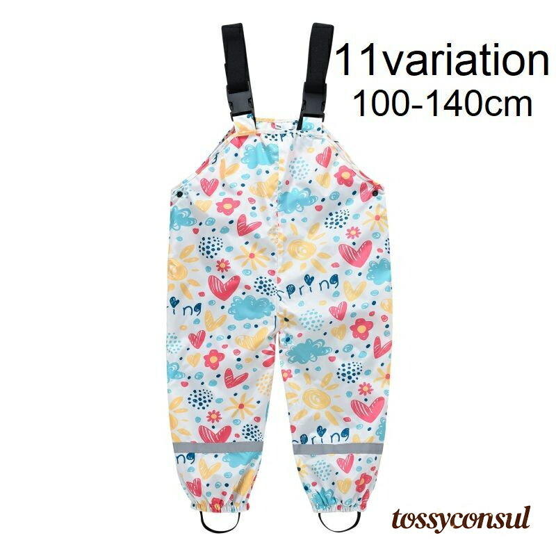 「スーパーSALE半額」 レインコート レインパンツ キッズ ベビー 女の子 男の子 子供用 ボトムス 雨具 サロペット つなぎ ハート パンダ 恐竜 動物 ア...
