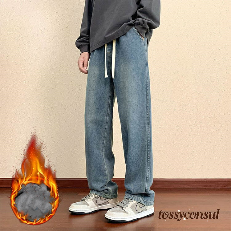 新生活応援 ビ ジーパン パンツ ストレート ボトムス 暖かい 防寒 ジーンズ ロングパンツ ジーンズ ワイドパンツ 秋冬 デニムパンツ 裏ボア
