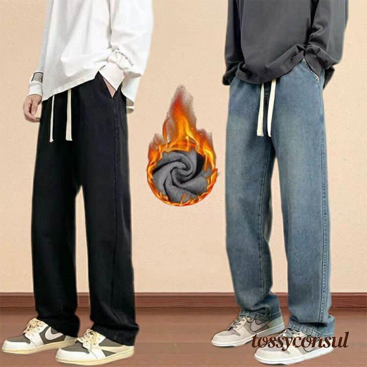 新生活応援 ビ ジーパン パンツ ストレート ボトムス 暖かい 防寒 ジーンズ ロングパンツ ジーンズ ワイドパンツ 秋冬 デニムパンツ 裏ボア