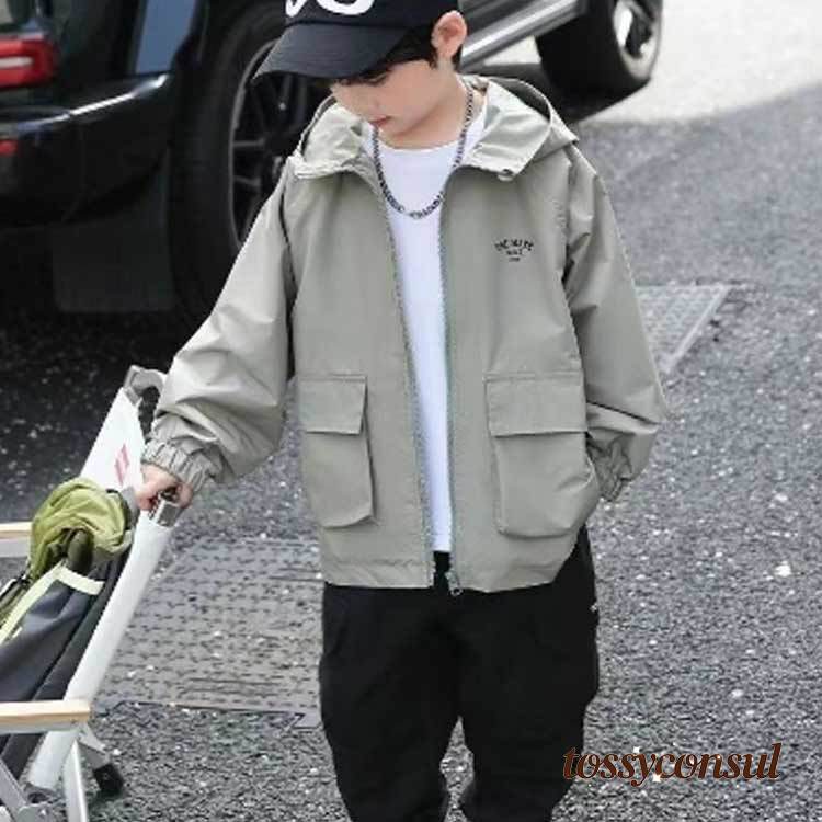 乐天商城 - 新生活応援 キッズ 男の子 ジャケット ウインドブレーカー アウター ジュニア 子供服 防風 小学校 マウンテンパーカー 150 パーカー 130 140 アウトドア 160 170 120 中学校 通学 春服 子ども服 スポーツ 撥水