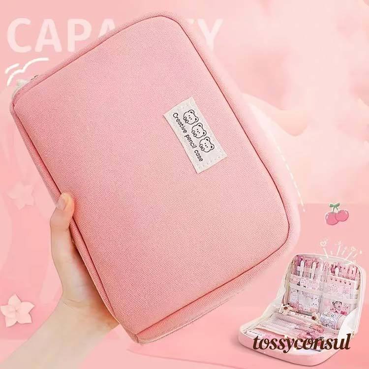 新生活応援 ふでばこ 文具 カラーペン 筆箱 文房具 大容量 帆布 兼用 手帳が入る ペンケース 手帳 収納..