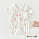 「50%OFFクーポン」新生活応援 新生児服 肌着 子供服 かわいい ベビー服 ロンパース 前開き 赤ちゃん服 女の子 襟つき 薄手 綿 半袖 春夏 新生児 ベビー