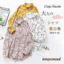 シャツ ブラウス シャツブラウス 初秋 トップス tシャツ キャラクター コットン レディース 長袖 ゆったり カジュアル シンプル おしゃれ 大人 かわいい ...