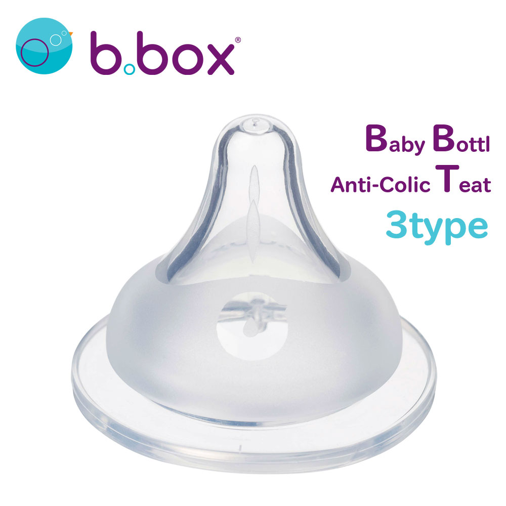 b.box xr[{gpeB[gi2Zbgj 2 Pack Baby Bottle Anti-Colic Teat Mr  ی NXJbg Ԃ xr[pi r[{bNX