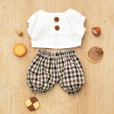 手作り キット ボタンつきブラウスとかぼちゃパンツ ふわふわきせかえぬいぐるみ チェック柄パンツ 白 ハンドメイド かわいい 子ども ベビー 出産 祝い プレゼ...