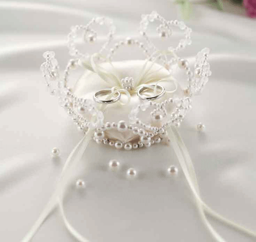 グレースフラワー シャンパンゴールド リングピロー 手作りキット 結婚式 演出アイテム 手芸キット Panamiリングピロー パナミ パール 指輪 リング