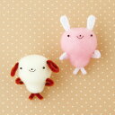 わんこ&うさこ(手作りキット)【手芸キット】ハマナカ アクリルファイバー うさぎ 犬 いぬ イヌ ドッグ ラビット ウサギ macomaako【L】【mk】