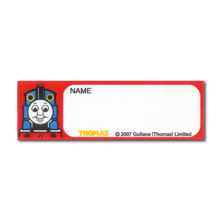 きかんしゃトーマス ネームラベル 3枚入 トーマス・赤枠 ヨコ N81 オリムパス 1枚:7.9×2.5cm 名札 アイロン アップリケ キャラクター ハンドメイド キッズ 子供 入学 入園 THOMAS ゆうパケット対応 yp