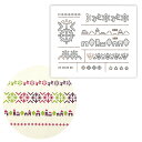 ステンシルデザインプレート(ラインモチーフ) ハンドメイド 手作り アート ペイント 絵 塗る シート 型抜き ゆうパケット対応 yp