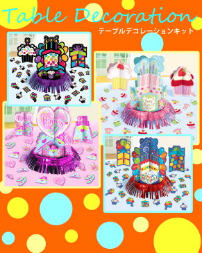 【楽天スーパーセール】【訳あり アウトレット】テーブルデコレーションキット1stバースデーガール(カップケーキ) 小物 飾り パーティー 誕生日 HAPPY 女の子 ポップ ケーキ 1歳 1才【L】【mk】