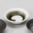 3.0深口 白志野オリベ流し 528-00030(Z1289-206)小皿 豆皿 皿 お皿 丸皿 美濃焼き 日本製 国産陶器 飲食店 ホテル レストラン 旅館 ...