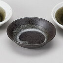3.0深口 黒伊賀白流し 528-00031(Z1289-207)小皿 豆皿 皿 お皿 丸皿 美濃焼き 日本製 国産陶器 飲食店 ホテル レストラン 旅館 料亭...