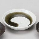 3.3深口 白志野オリベ流し 528-00032(Z1289-208)小皿 豆皿 皿 お皿 丸皿 美濃焼き 日本製 国産陶器 飲食店 ホテル レストラン 旅館 ...
