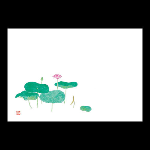 尺3雲竜和紙マット　ハスの花　192-10005(Z116-424)テーブルマット ランチョンマット 紙 紙製 ペーパー 業務用 和食