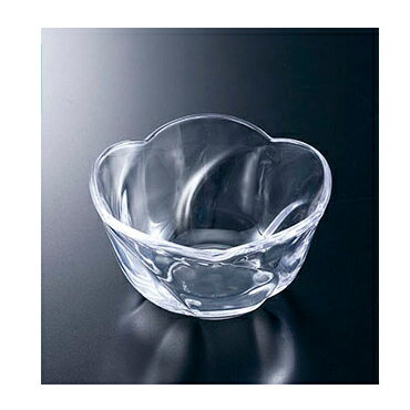 B4418W 梅小鉢 080-10027(Z801-99)小鉢 小皿 お皿 ガラス ガラス皿 梅柄 クリア ガラス製品 おしゃれ シンプル 飲食店 カフェ レストラン 居酒屋 家庭用 業務用 業務用食器