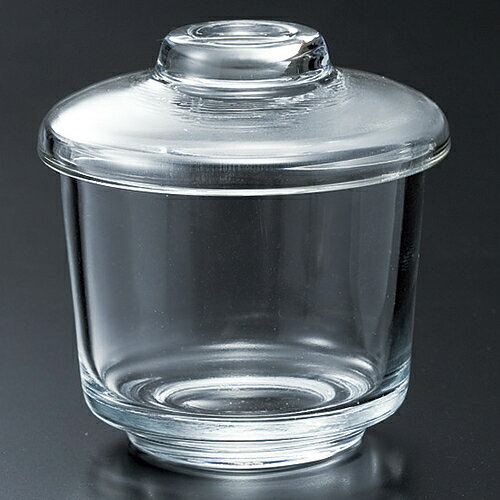 旬風硬質茶碗蒸No.1　111-10055(Z833-82)ガラス蓋物 ふた物 小物入れ レトロ風 かわいい おしゃれ シン..