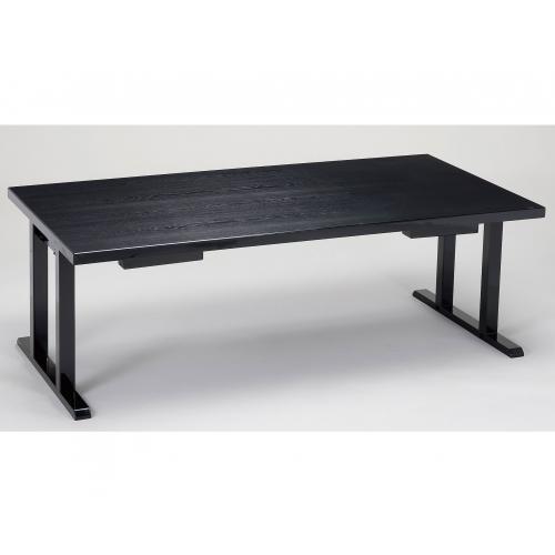 メラミン黒木目軽量テーブルのみ　幕板なし　129-16001〜16092-10(Z956)テーブル 机 日本製 折りたたみ式 折り畳み式 軽量 旅館 料亭 お店 店舗 飲食店 神社 お寺 和風 業務用 業務用テーブル